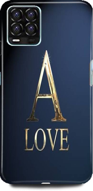 MP ARIES MOBILE COVER Back Cover for realme 8, RMX3085, A letter A alphabet A love A name  (Multicolor, Hard Case, Pack of: 1)