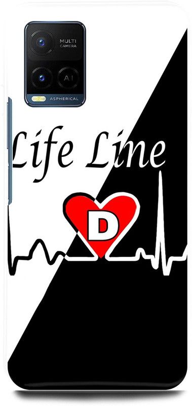 play fast Back Cover for Vivo Y21, V2111 D, NAME, LETTER, ALPHABET, LIFELINE  (Black, Hard Case, Pack of: 1)
