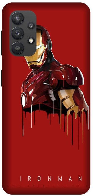 Yoprint Back Cover for Samsung Galaxy M32 Iron man Printed cover  (Multicolor, Hard Case)