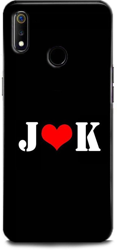 Afterglow Back Cover for Realme 3 Pro J K, J LOVES K, NAME, LETTER, ALPHABET, JK LOVE, HART  (Multicolor, Shock Proof, Pack of: 1)