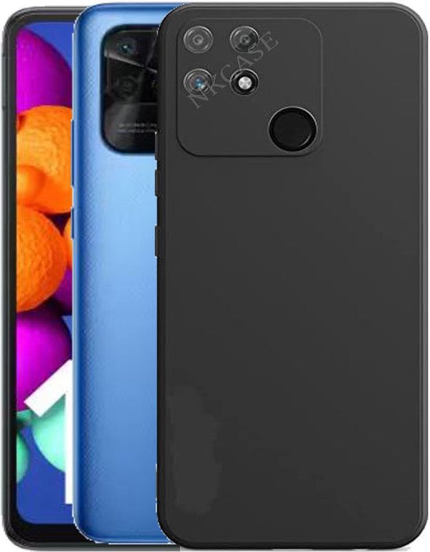 NKCASE Back Cover for REDMI 10  (Black, Shock Proof, Pack of: 1)