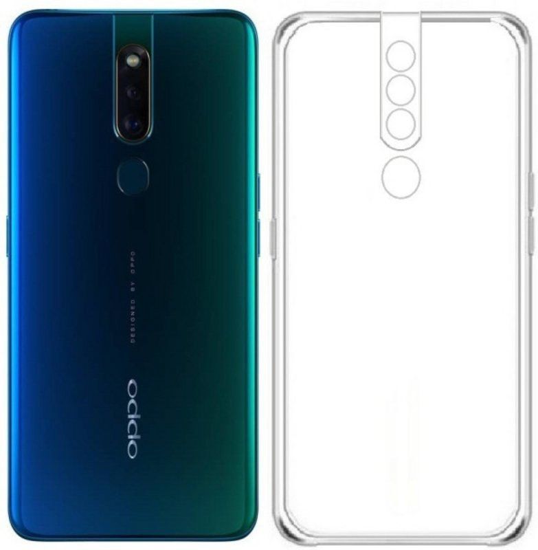 srskt case Pouch for Oppo F11 Pro (4G)  (Transparent, Camera Bump Protector, Pack of: 1)