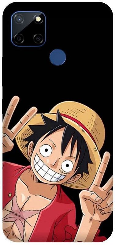URCHIN Back Cover for Narzo 30A Luffy, Monkey D Luffy, One Piece, Pirate, Anime, Animation, Yellow, Funny, Cartoon  (Multicolor, Shock Proof, Pack of: 1)