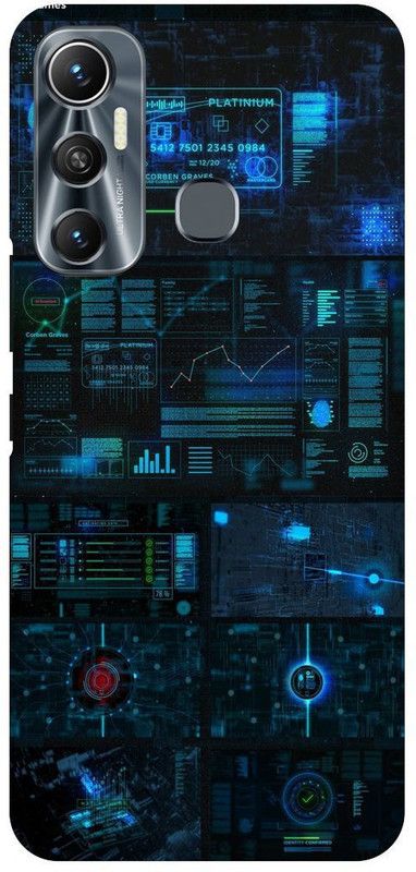 PICHKU Back Cover for INFINIX HOT 11- X662-MOBILE,BATTERY,DASHBOARD,BACK,SIDE,PHONE,BOYS,GIRLS  (Blue, Hard Case, Pack of: 1)