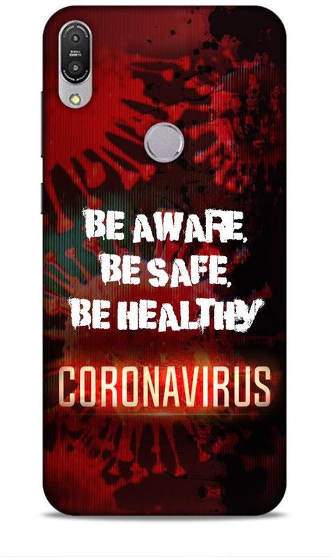 MAPPLE Back Cover for Asus Zenfone Max Pro M1 (Corona / Virus / Quotation)  (Multicolor, Hard Case, Pack of: 1)