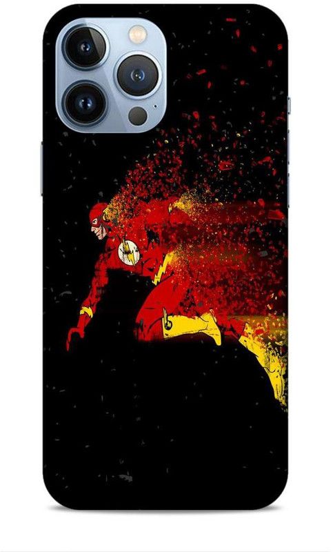 Coverland Back Cover for Apple iPhone 13 Pro Max  (Black, Red)