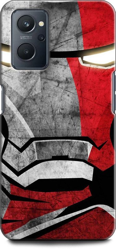 KEYCENT Back Cover for Realme 9i, RMX3491 IRON MAN, IRON MAN MASK, AVENGER, MARVER, SUPERHERO  (Multicolor, Shock Proof, Pack of: 1)