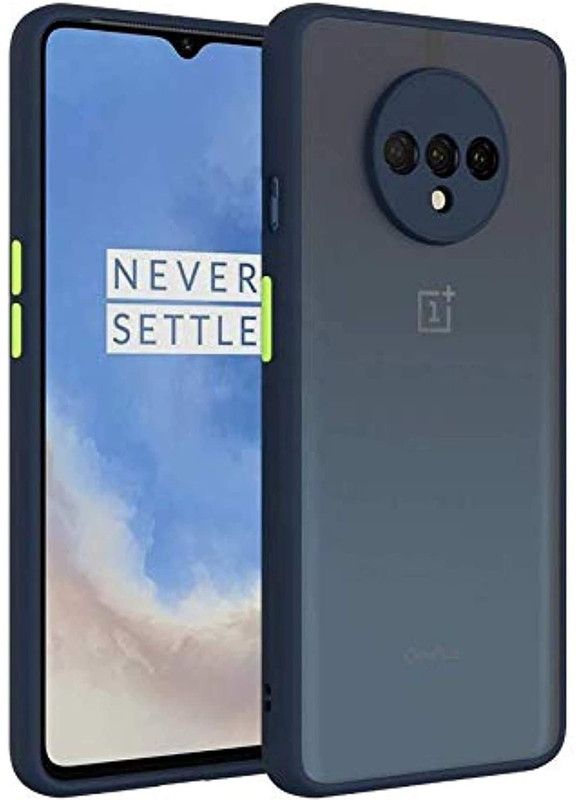 Celzo Back Cover for OnePlus 7T  (Blue, Silicon, Pack of: 1)