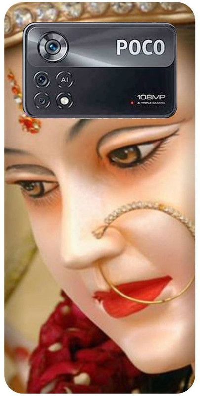 play fast Back Cover for POCO X4 Pro 5G, MATA, VAISHNO, DEVI  (Brown, Hard Case, Pack of: 1)