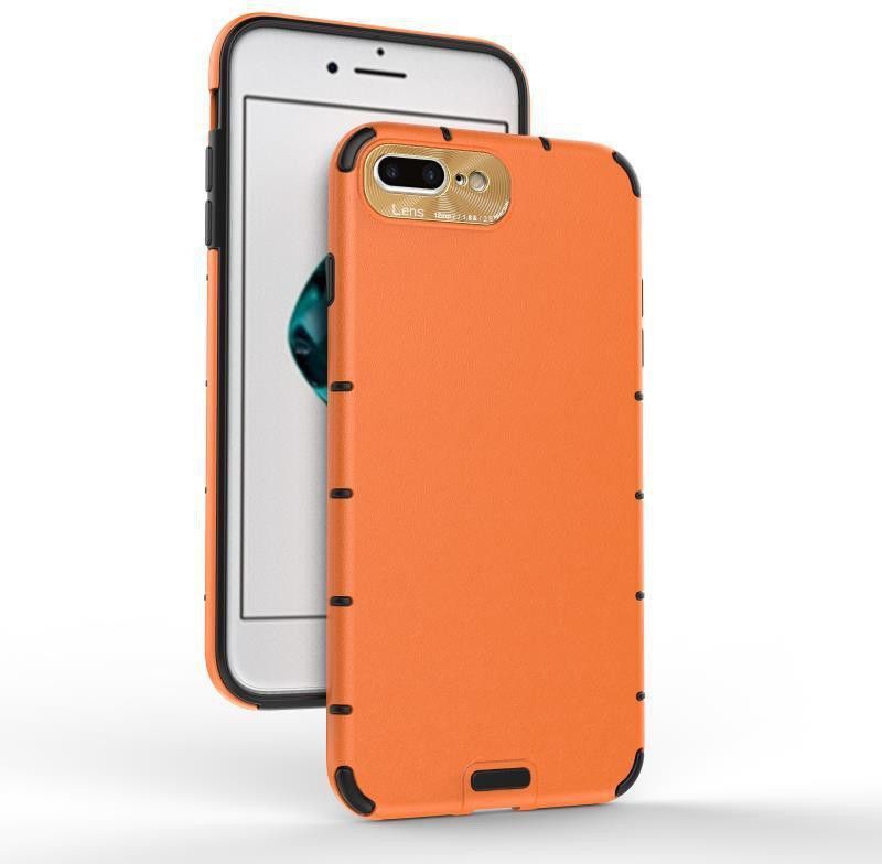 ZIVITE Back Cover for iPhone 7 Plus / 8 Plus  (Orange, Hard Case, Pack of: 1)