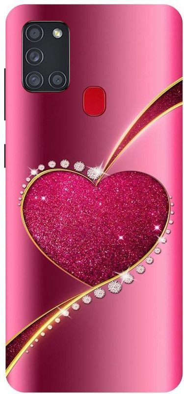 Shivay Mobicase Back Cover for Samsung Galaxy A21S  (Pink, Dual Protection, Silicon, Pack of: 1)