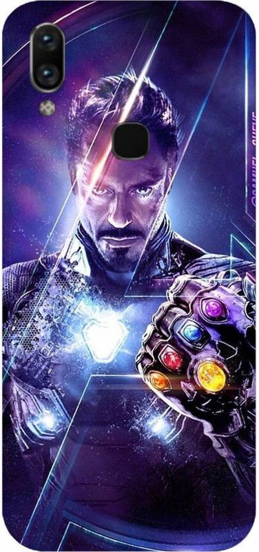 NDCOM Back Cover for VIVO Y95 Avengers End Game Tony Stark Iron Man With Gauntlet Printed  (Multicolor, Hard Case)