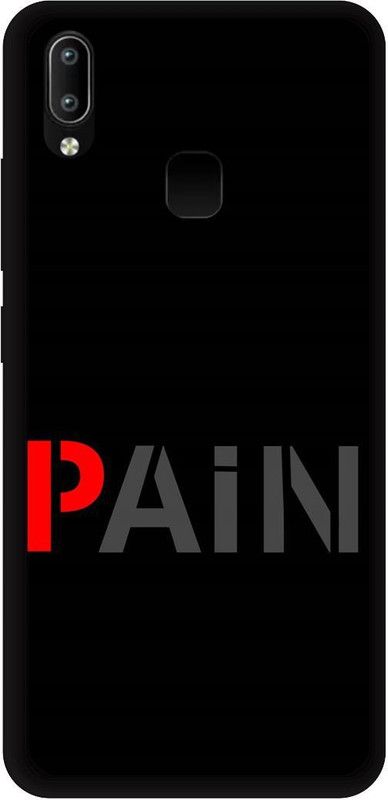 THESTONEWELL Back Cover for VIVO Y95 pain black mobail back cover  (Multicolor, Waterproof, Pack of: 1)