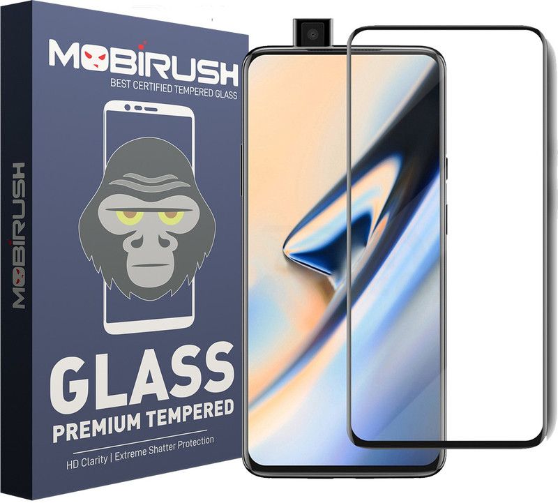 MOBIRUSH Edge To Edge Tempered Glass for OnePlus 7T Pro  (Pack of 1)