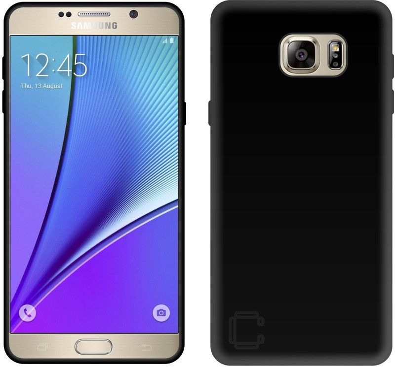 CASE CREATION Back Cover for Samsung Galaxy Note5 (2015) Safety Rubber Case with Soft Rubber Grip Case  (Multicolor, Shock Proof, Silicon, Pack of: 1)