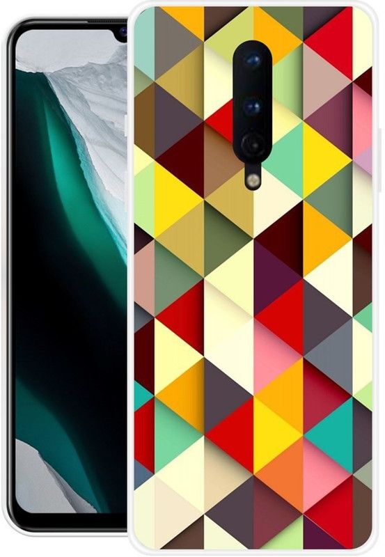 vaidik Back Cover for OnePlus 8  (Multicolor, Dual Protection, Silicon, Pack of: 1)