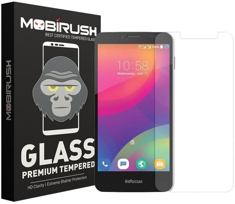 MOBIRUSH Tempered Glass Guard for Infocus M370  (Pack of 1)
