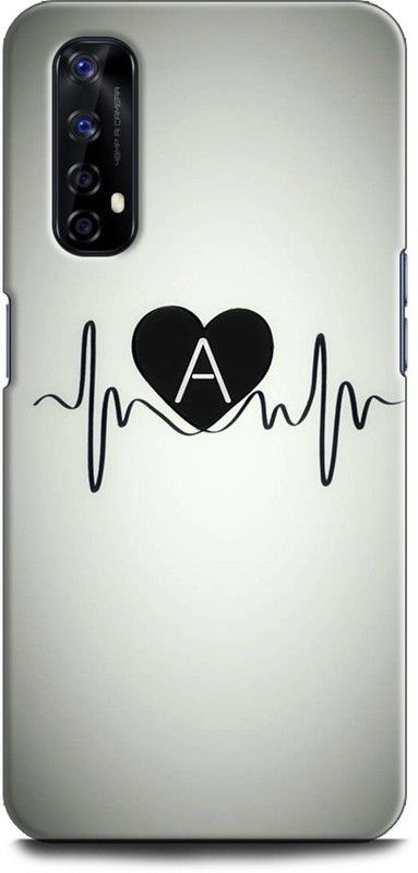 Afterglow Back Cover for Realme Narzo 20 Pro HEARTBEAT, A, LATTER A, LOVE, HEART  (Multicolor, Shock Proof, Pack of: 1)
