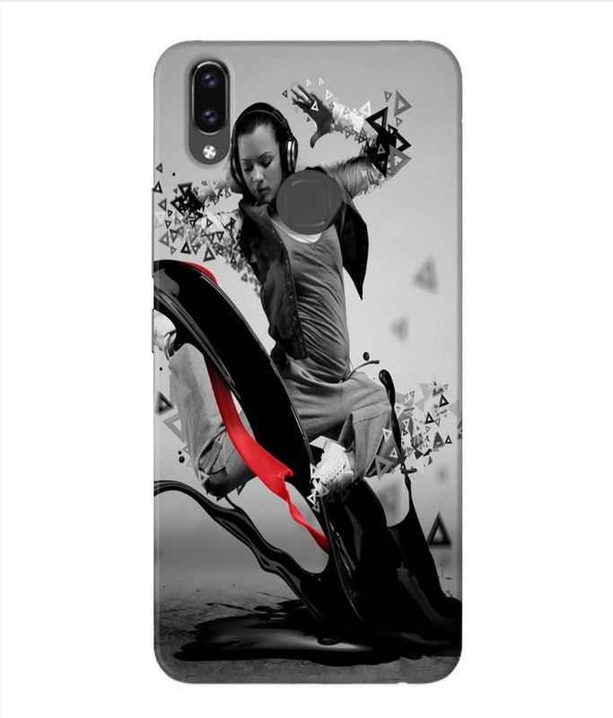 HI5OUTLET Back Cover for VIVO V9,  (Black, Grey, Flexible, Silicon)