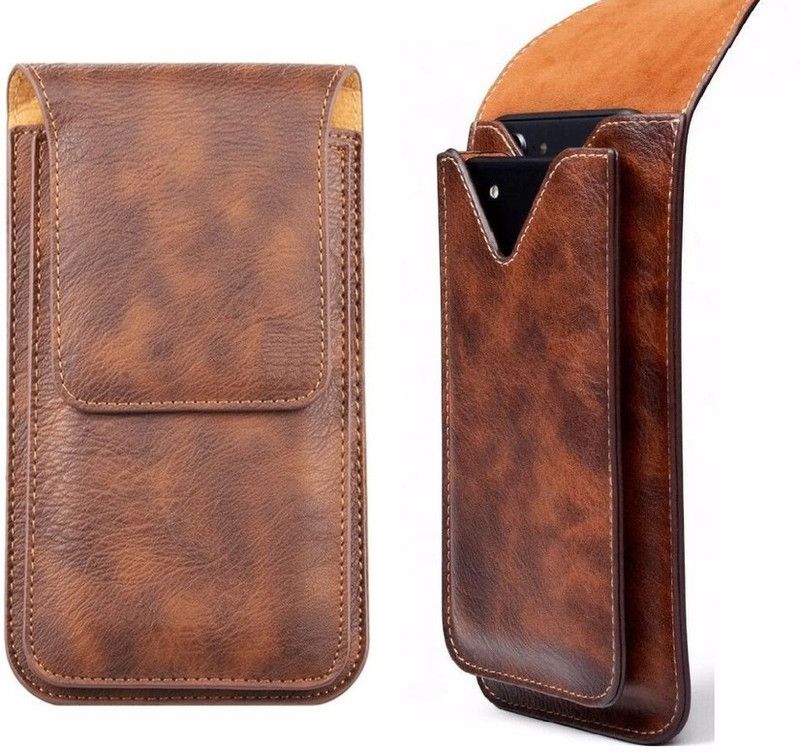 realtech Pouch for Honor Magic4 Ultimate / Honor X8 / Honor Magic4 Pro / Honor Magic4  (Brown, Grip Case, Pack of: 1)