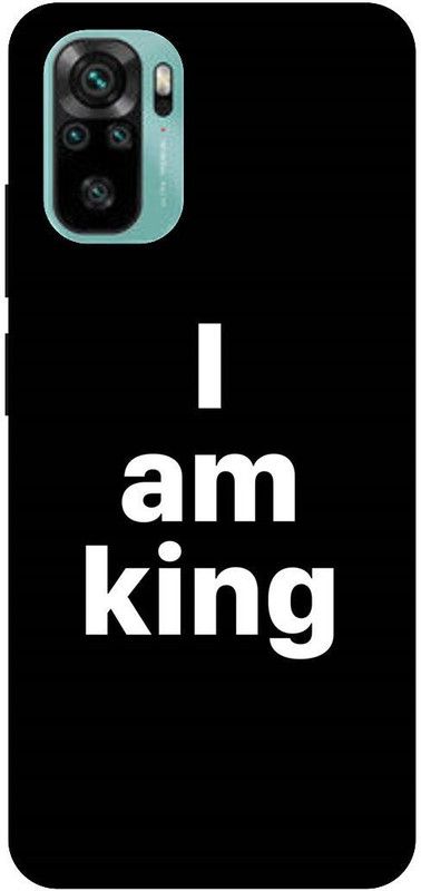 UMPRINT Back Cover for Redmi Note10/M2101K7AI I am King Quotes Printed Back Cover  (Multicolor, Hard Case, Pack of: 1)