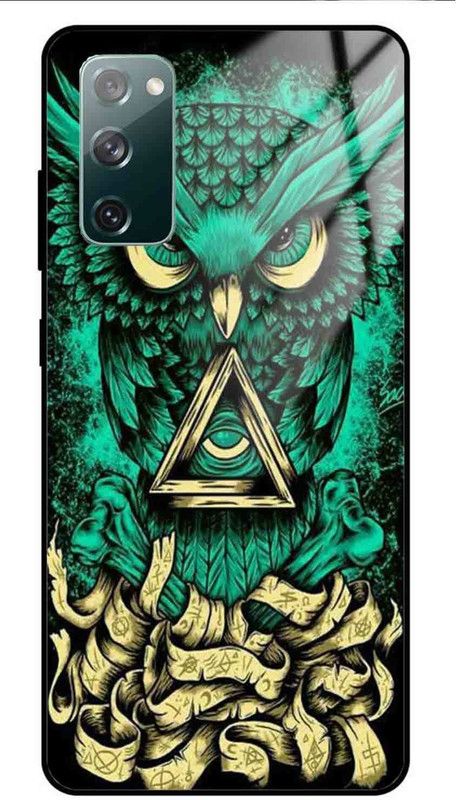 NDCOM Back Cover for Samsung Galaxy S20 FE 5G Owl Art Trendy Printed Glass Case  (Multicolor, Grip Case, Pack of: 1)