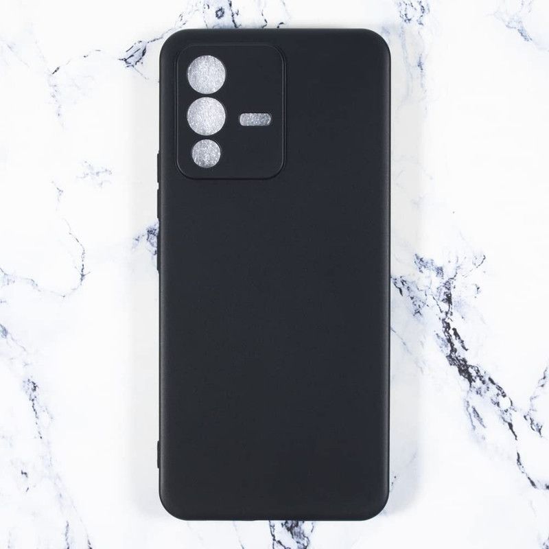 Lilliput Back Cover for Vivo V23 Pro 5G  (Black, Silicon)