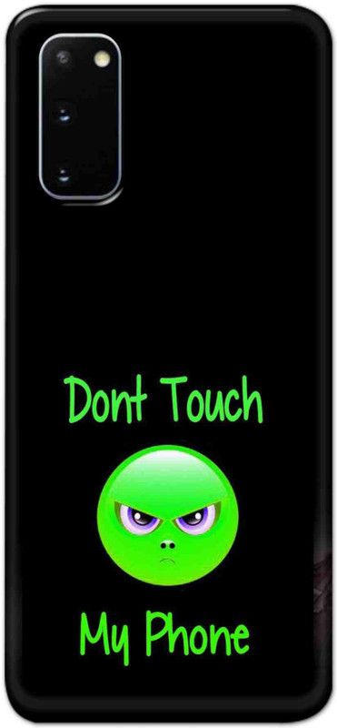 NDCOM Back Cover for Samsung Galaxy S20 Don’t Touch My Phone Angry Face Printed  (Multicolor, Hard Case, Pack of: 1)