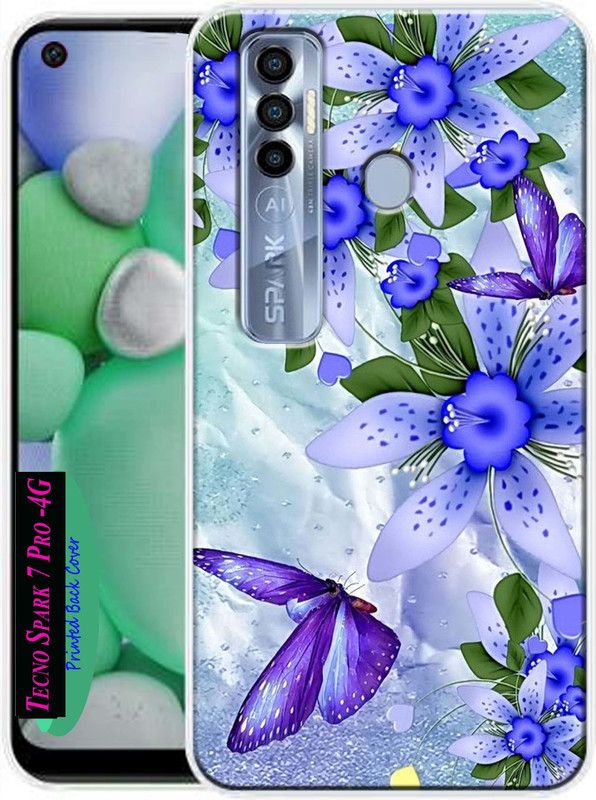SkyWarren Back Cover for Tecno Spark 7 Pro  (Multicolor, Dual Protection, Silicon, Pack of: 1)