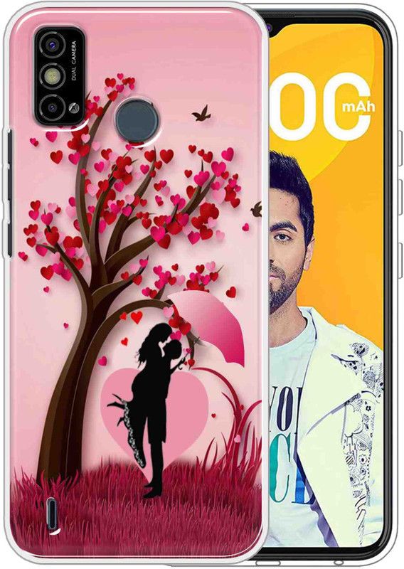 eBoggy Back Cover for Tecno Spark Go 2021  (Pink, Dual Protection, Silicon, Pack of: 1)