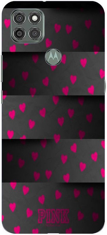 MStyle Back Cover for Motorola Moto G9 Power  (Black, Pink, Dual Protection, Silicon, Pack of: 1)