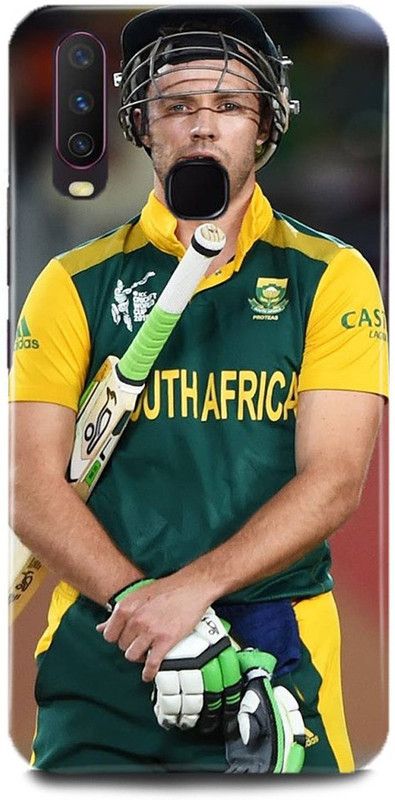 play fast Back Cover for Vivo Y17/1902 AB DE VILLERS PRINTED  (Multicolor, Hard Case, Pack of: 1)