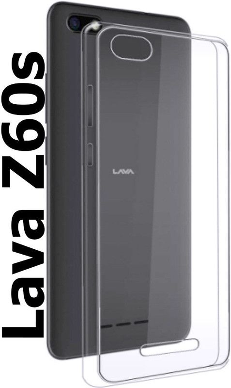 stroxy Back Cover for Lava Z60s  (Transparent, Dual Protection, Silicon, Pack of: 1)