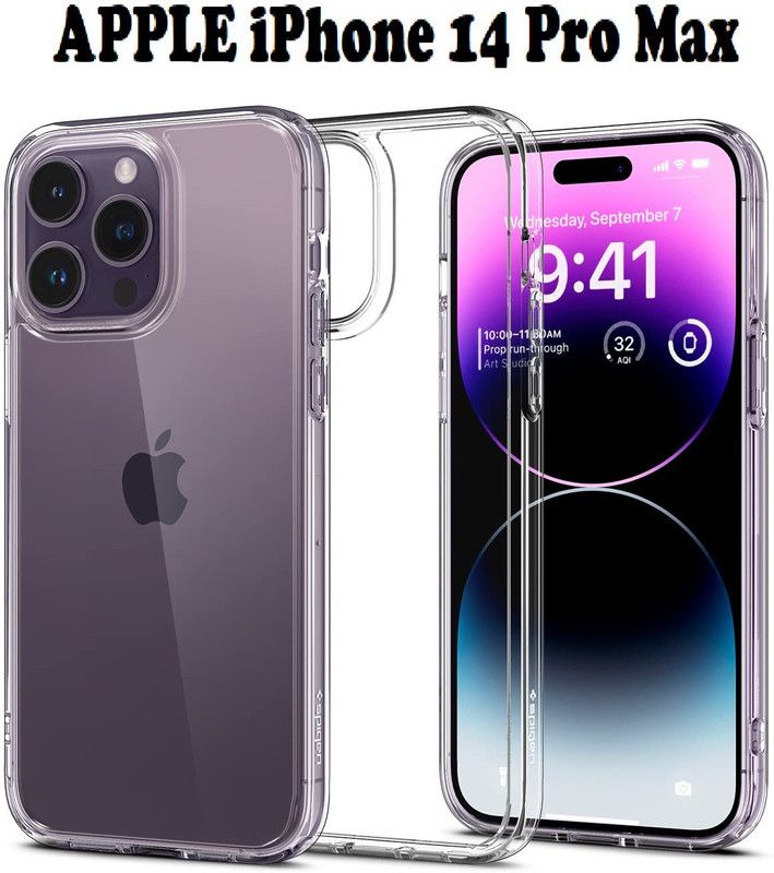 LIKEDESIGN Back Cover for APPLE iPhone 14 Pro Max, iPhone 14 Pro Max  (Transparent, Shock Proof, Silicon, Pack of: 1)