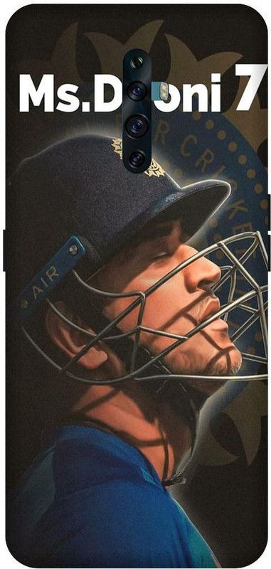 itrusto Back Cover for OPPO Reno2 F , OPPO Reno2 F MS Dhoni BACK COVER  (Multicolor, Hard Case, Pack of: 1)