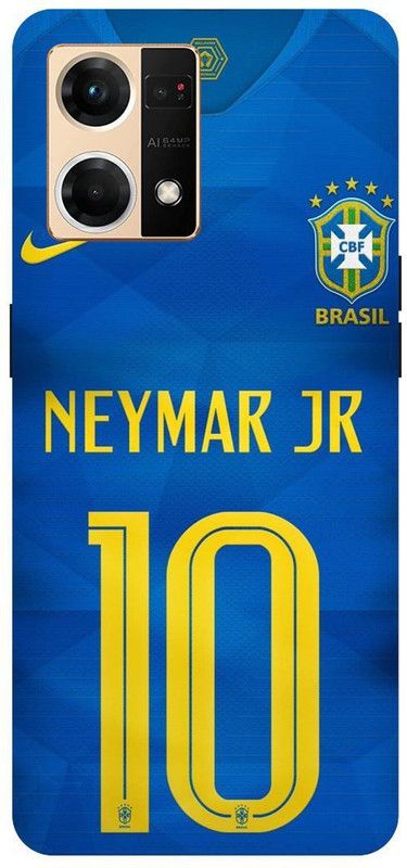 THE NARAYANA COLLECTIONS Back Cover for OPPO F21s PRO- CPH2461-JR,NEYMAR,STYLISH,FOOTBALLER  (Multicolor, Hard Case, Pack of: 1)