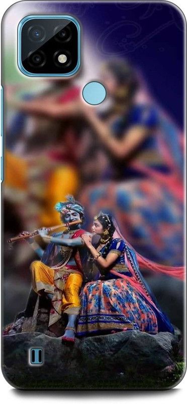 INDICRAFT Back Cover for Realme C21Y, RMX3261 RADHA KRISHNA, LORD KRISHNA, KANHIYA, KRISHANJI, GOD  (Multicolor, Dual Protection, Pack of: 1)