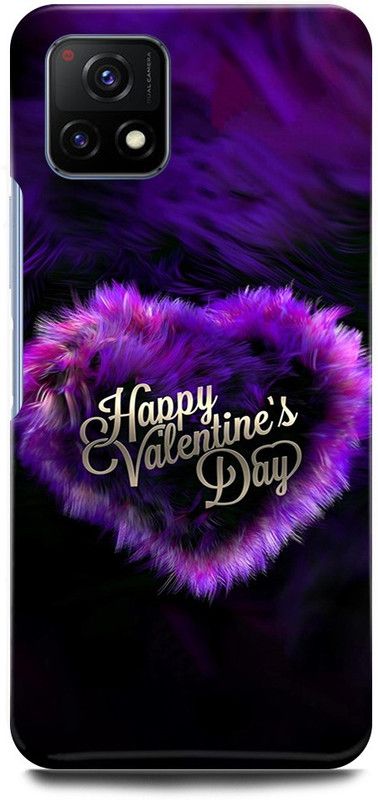 play fast Back Cover for Vivo Y72 5G, V2060 HAPPY, VALENTINE, DAY, LOVE, COUPLE, GIRL, BOY  (Purple, Hard Case, Pack of: 1)