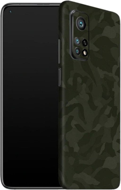 RWrap Mi 10T Pro (Back+Side+Camera) Mobile Skin  (Green Camo)