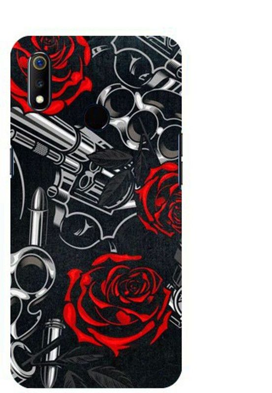 Abhi-Chii Back Cover for Realme 3  (Black)