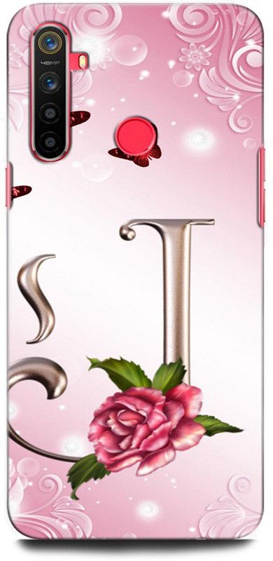 ORBIQE Back Cover for Realme 5 RMX1911 J, J LETTER, J ALPHABET, DESIGN  (Multicolor, Hard Case, Pack of: 1)