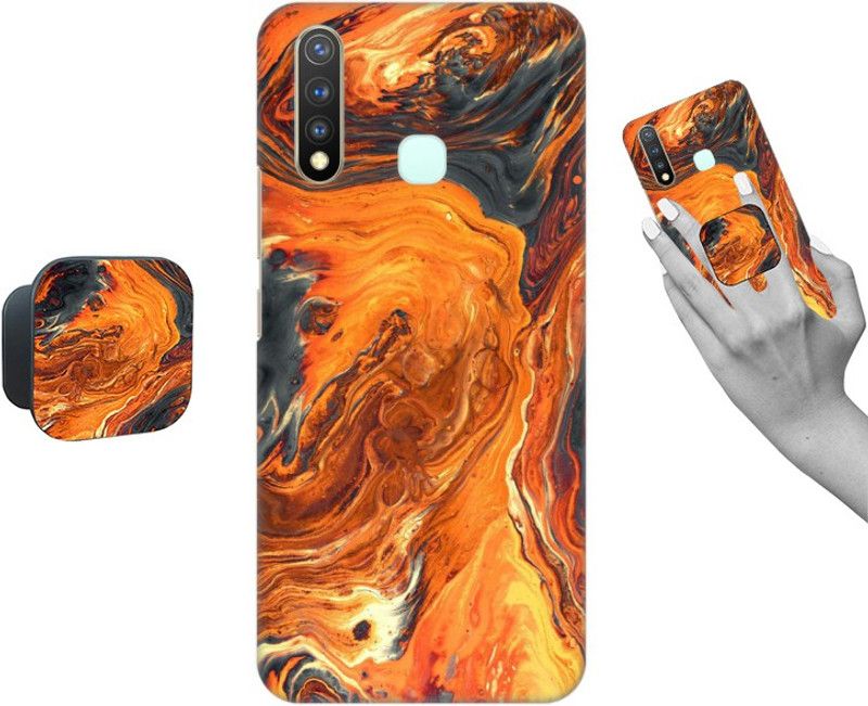 COBIERTAS Back Cover for Vivo Y19  (Multicolor, Cases with Holder, Pack of: 1)