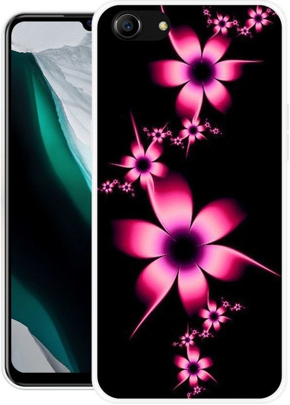 Yuphoria Back Cover for Oppo A83  (Black, Pink, Grip Case, Silicon, Pack of: 1)