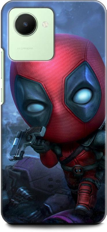 WallCraft Back Cover for Realme Narzo 50i Prime, RMX3506 DEADPOOL, FUNNY, COMIC, MARVEL, SUPERHERO, COMIC  (Multicolor, Dual Protection, Pack of: 1)