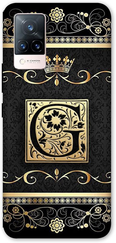 A1 Prints Back Cover for Vivo V21  (Gold, Hard Case, Pack of: 1)