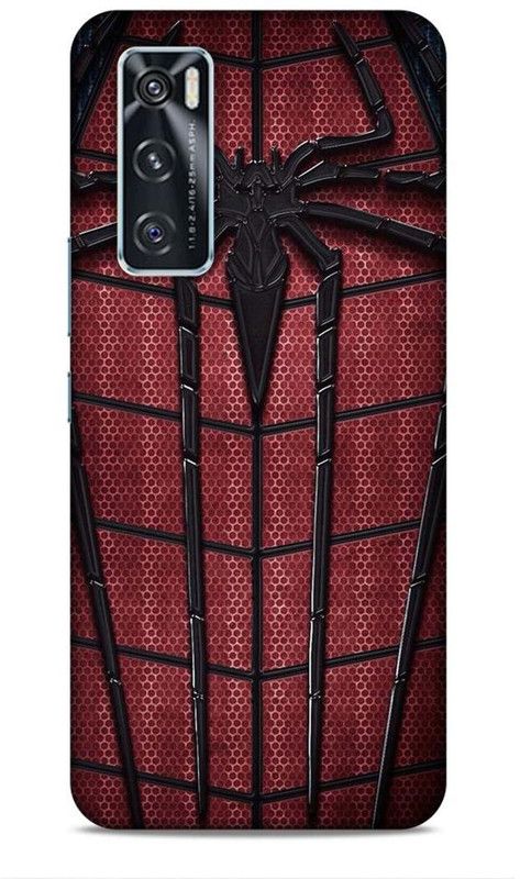 Printastic Back Cover for Vivo V20SE  (Black, Red)