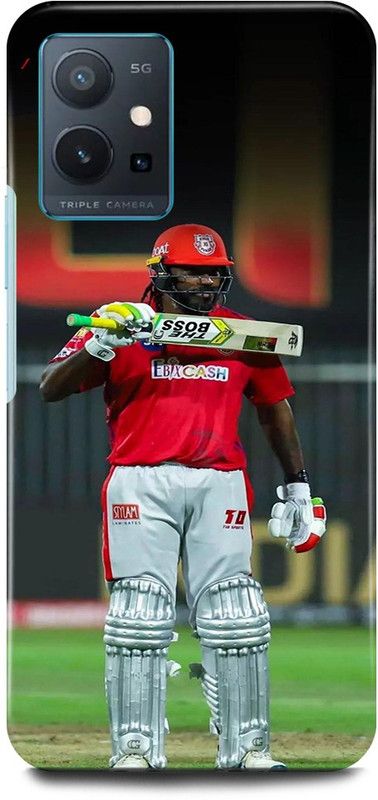 JUGGA Back Cover for OPPO K10, CPH2373, CHRIS, GAYLE, WEST, INDIES, PLAYER, 333, RCB  (Red, Hard Case)