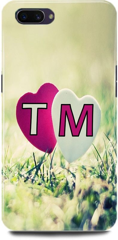Dimora Back Cover for OPPO K1, CPH1893,T Loves M Name,T Name, M Letter, Alphabet,T Love M NAME  (Multicolor, Hard Case, Pack of: 1)