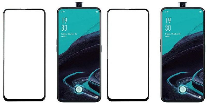 HOBBYTRONICS Edge To Edge Tempered Glass for Oppo Reno2 F, OPPO Reno 2z  (Pack of 2)