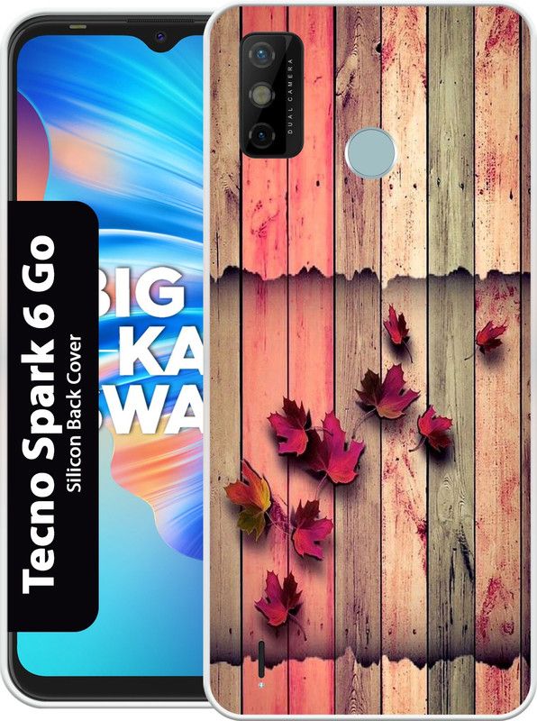 Mizlox Back Cover for Tecno Spark 6 Go Back Cover  (Multicolor, Grip Case, Silicon, Pack of: 1)